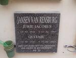 RENSBURG Jurie Jacobus, Jansen van 1934-2007 & Queenie 1937-2014