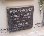 WOLMARANS W.H. 1943-2018 & Jeanette nee OOSTHUIZEN 1945-