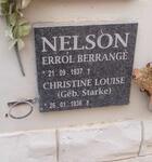 NELSON Errol Berrange 1937- & Christine Louise nee STARKE 1936