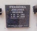 FERREIRA Johannes Hendrik 1961-2020