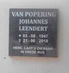 POPERING Johannes Leendert, van 1947-2018