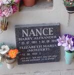 NANCE Harry Alexander 1951-2010 & Elizabeth Maria nee MOSTERT 1954-