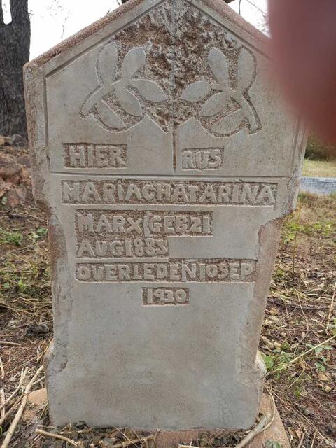 MARX Maria Chatarina 1885-1930