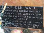 WALT Hendrik Johannes Stephanus, van der 1922-2002