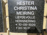 MEIRING Hester Christina 1929-2019