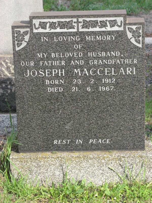 MACCELARI Joseph 1912-1967