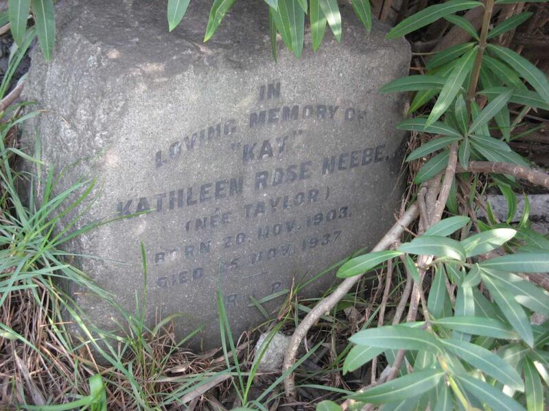 NEEBE Kathleen Rose nee TAYLOR 1903-1937