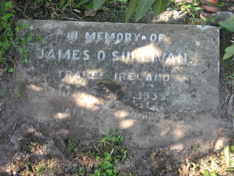 O'SULLIVAN James -1933