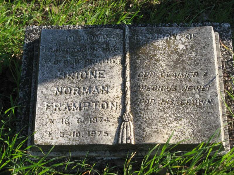 FRAMPTON Brione Norman 1974-1975
