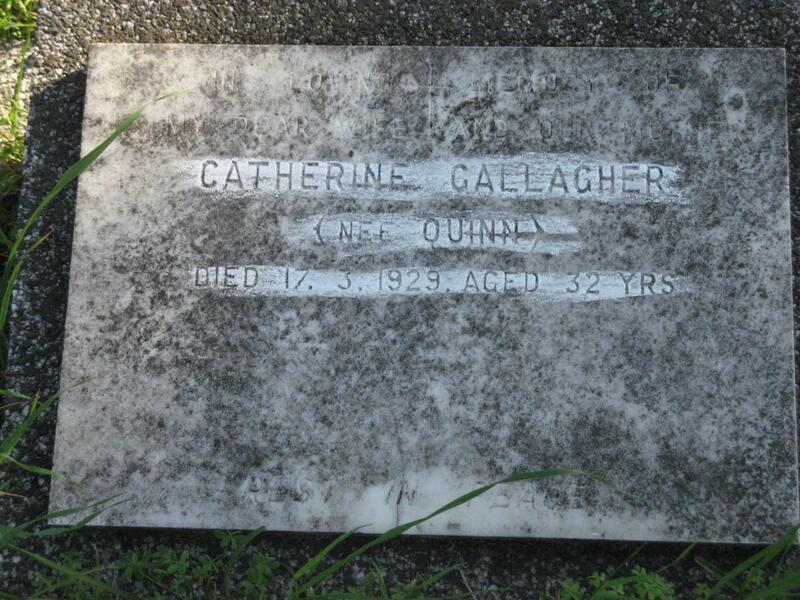 GALLAGHER Catherine nee QUINN -1929