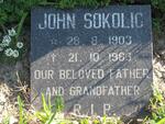 SOKOLIC John 1903-1983