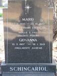 SCHINCARIOL Mario 1899-1972 & Giovanna 1907-2001