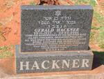 HACKNER Gerald 1927-2004