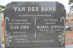 BANK Izak Zirk, van der 1921-1991 & Maria Sophia VAN DER MERWE 1923-