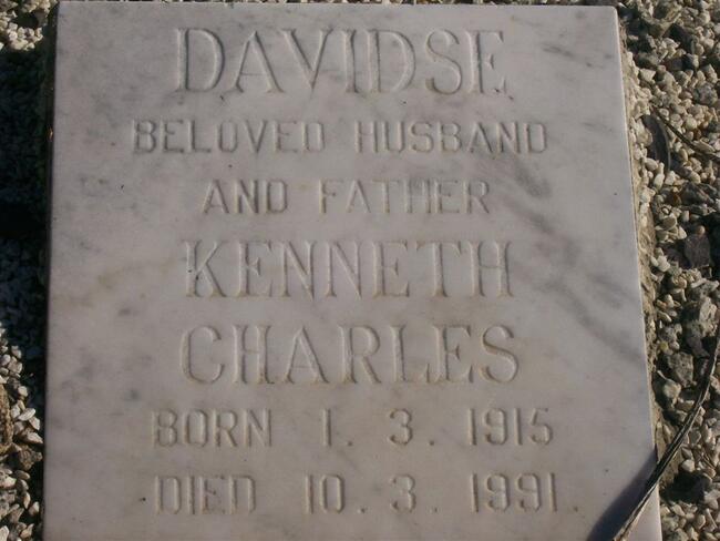 DAVIDSE Kenneth Charles 1915-1991