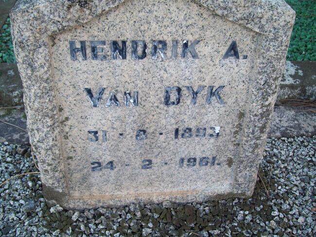 DYK Hendrik A., van 1893-1961
