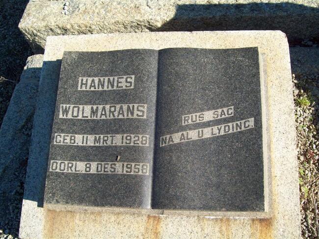 WOLMARANS Hannes 1928-1958