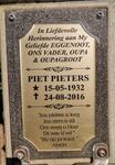 PIETERS Piet 1932-2016