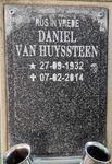 HUYSSTEEN Daniel, van 1932-2014