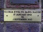 NAUDE Gloria Evelyn Dawn 1942-2013