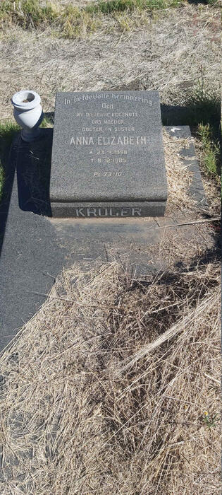 KRUGER Anna Elizabeth 1958-1985