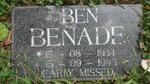 BENADE Ben 1934-1996