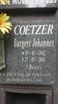 COETZER Burgert Johannes 1942-2016