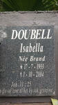 DOUBELL Isabella nee BRAND 1933-2004
