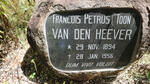 HEEVER Francois Petrus, van den 1894-1956