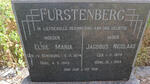 FURSTENBERG Jacobus Nicolaas 1874-1945 & Elsie Maria V. RENSBURG 1874-1943