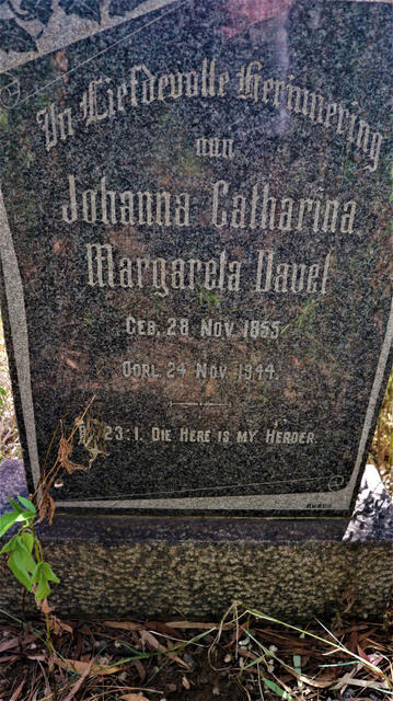 DAVEL Johanna Catharina Margareta 1855-1944