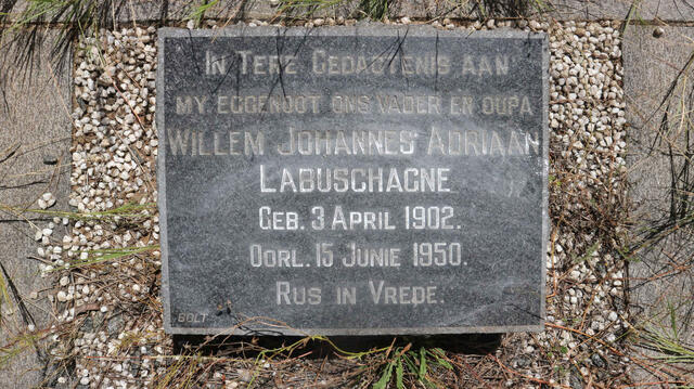 LABUSCHAGNE Willem Johannes Adriaan 1902-1950