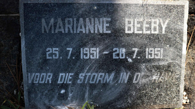 BEEBY Marianne 1951-1951