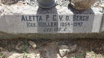 BERGH Aletta P.C., v.d. nee MOLLER 1854-1947