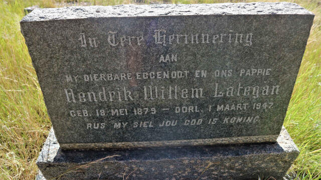 LATEGAN Hendrik Willem 1879-1947