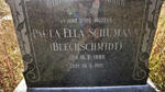 SCHUMANN Paula Ella nee BLECHSCHMIDT 1889-1951