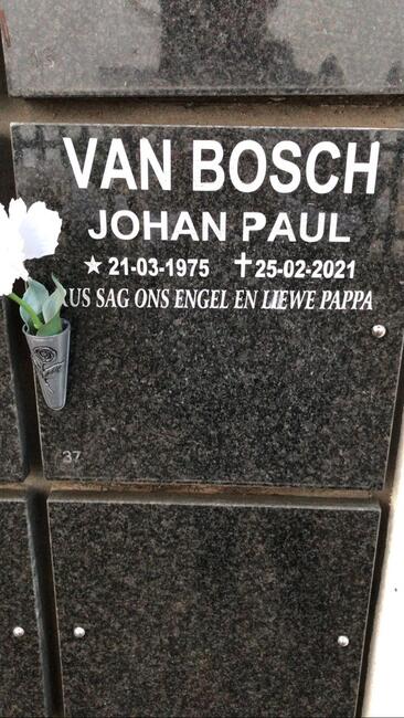 BOSCH Johan Paul, van 1975-2021