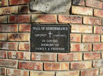Eastern Cape, BATHURST district, Riet River Mouth, Memorial wall