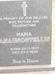 ANAGNOSTELLIS Maria 1901-1989