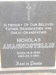 ANAGNOSTELLIS Nicholas 1895-1991