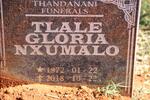 NXUMALO Tlale Gloria 1972-2018