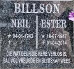 BILLSON Neil 1943- & Ester 1947-2014