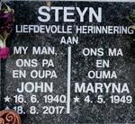 STEYN John 1940-2017 & Maryna 1949-
