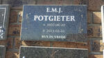POTGIETER E.M.J. 1937-2013