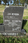 BADENHORST Jan Hendrik 1953- & Sophia Magrietha LABUSCHAGNE 1955-1997