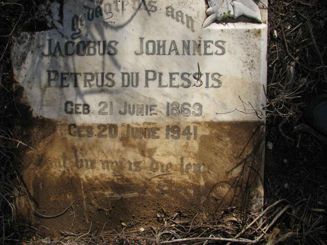 PLESSIS Jacobus Johannes Petrus, du 1869-1941