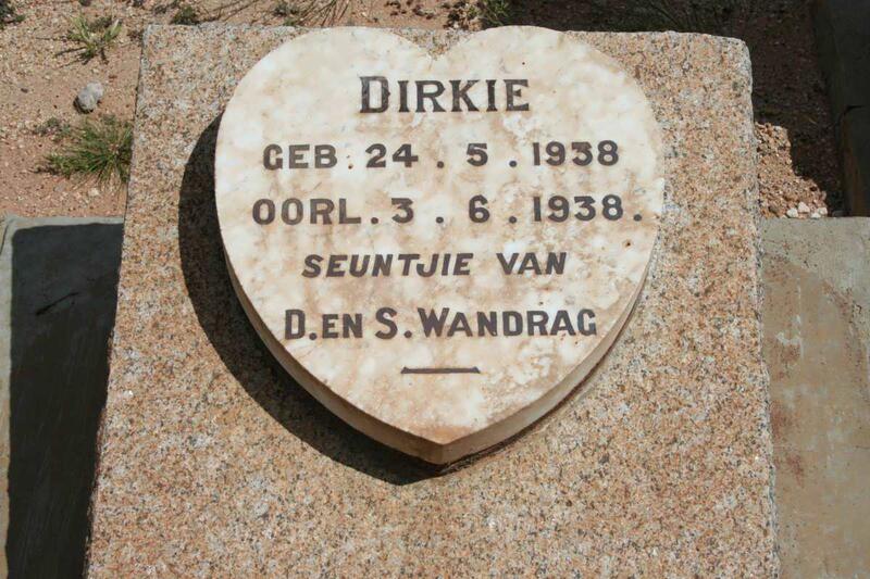 WANDRAG Dirkie 1938-1938
