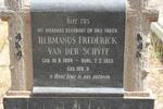 SCHYFF Hermanus Frederick, van der 1894-1953
