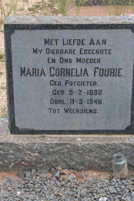 FOURIE Maria Cornelia nee POTGIETER 1898-1948