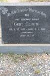 CLOETE Gert 1907-1960